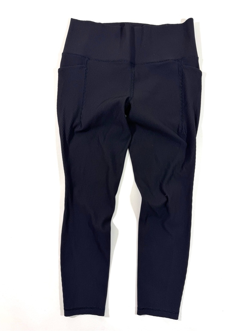 Athleta Salutation Stash Pocket II Ribbed Leggings Black
